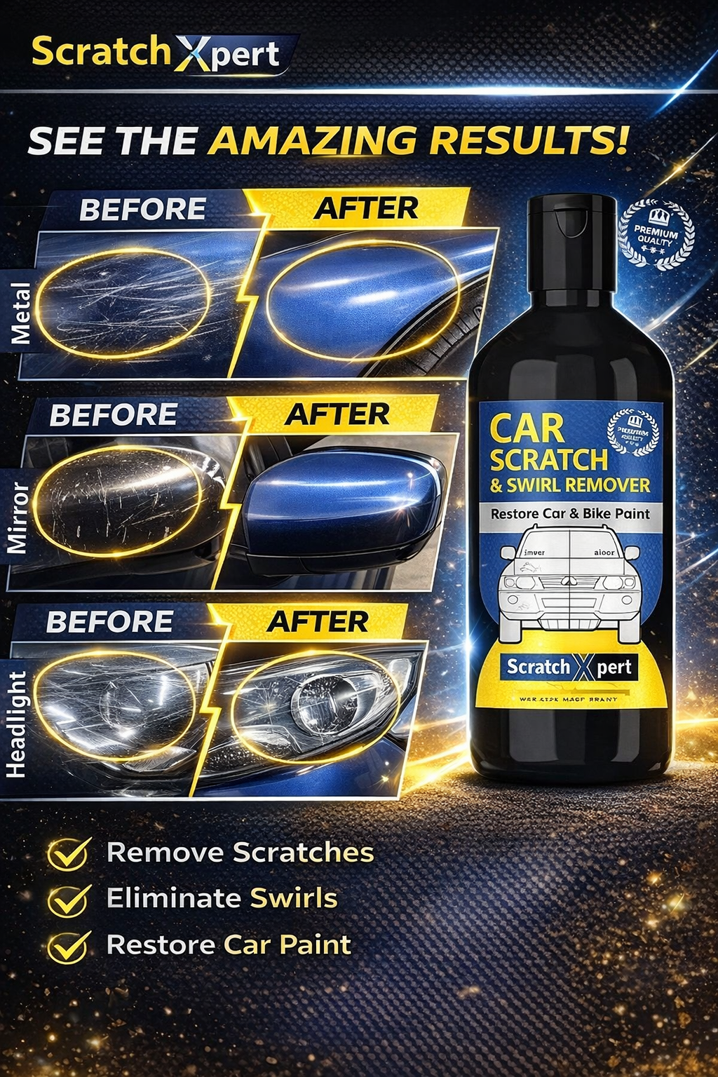 Car Scratch & Swirl Removal 100ml (Pack of 2)
